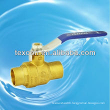 CXC fully welded lead free brass ball valves with lead free (sweat*sweat)